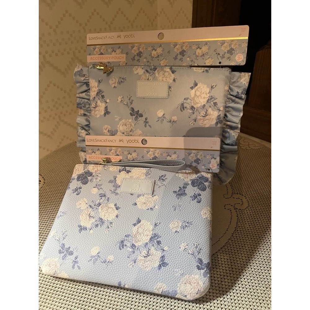 Love Shack Fancy X Target Yoobi Blooming Heirloim Pencil Case Set Whisper Blue🩵